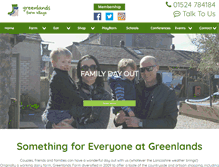 Tablet Screenshot of greenlandsfarmvillage.co.uk